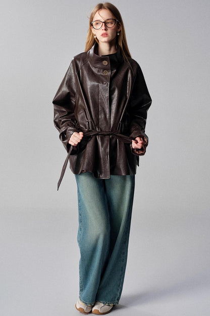 Mountain Chestnut Leather Jacket