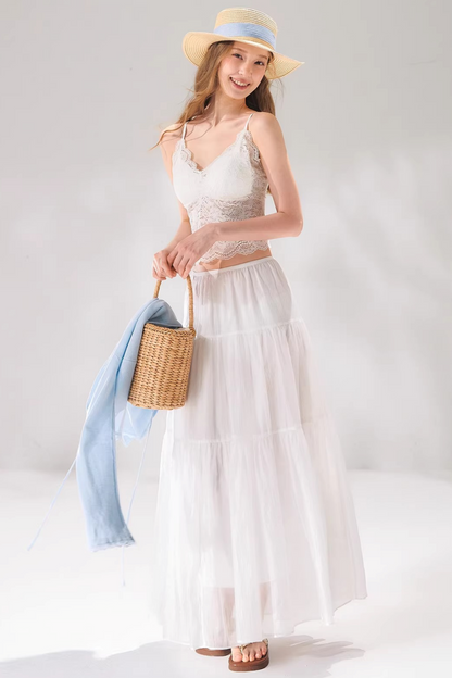 Lace Patchwork Camisole Vest