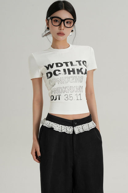 Trendy Short Sleeve Graphic Tee