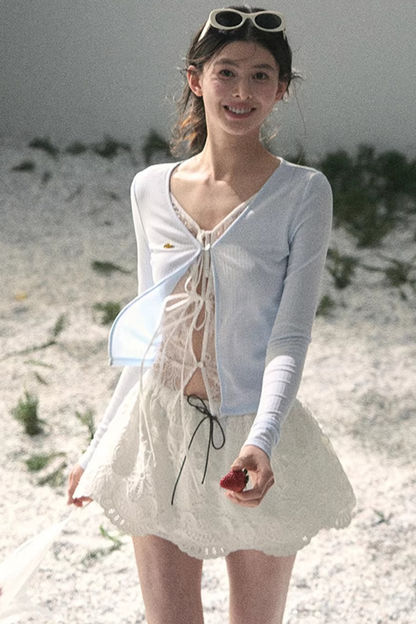 Lace Hollow-Out Top