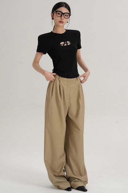 Straight-Leg Trousers