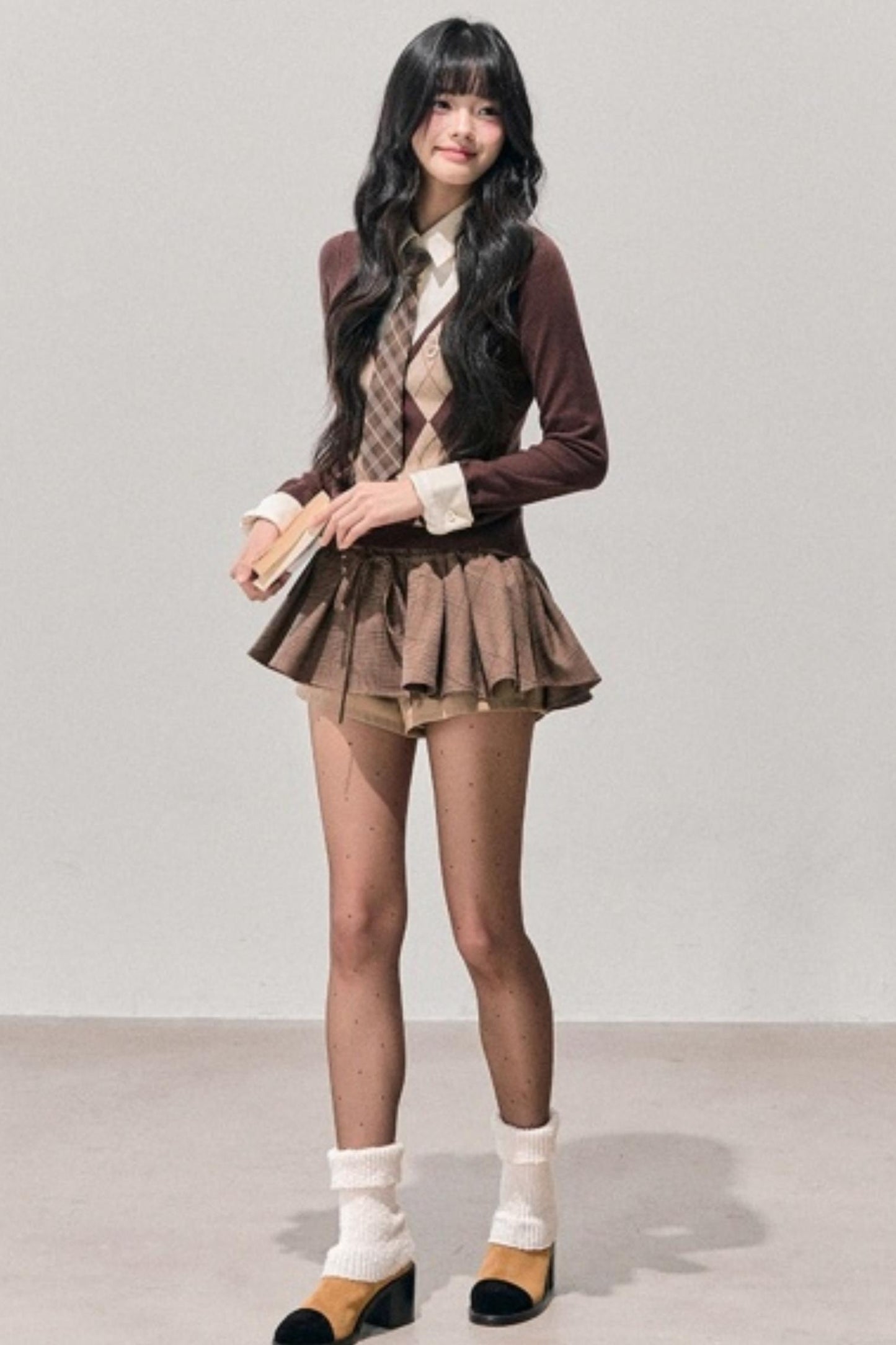 Argyle Whisper Knit Sweater