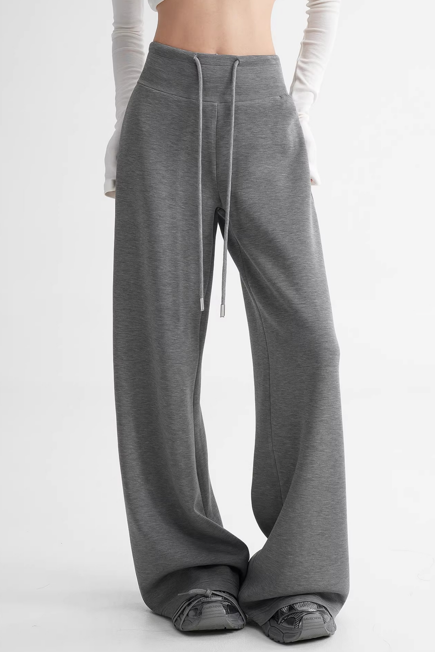 Modal Knit High-Waisted Pants