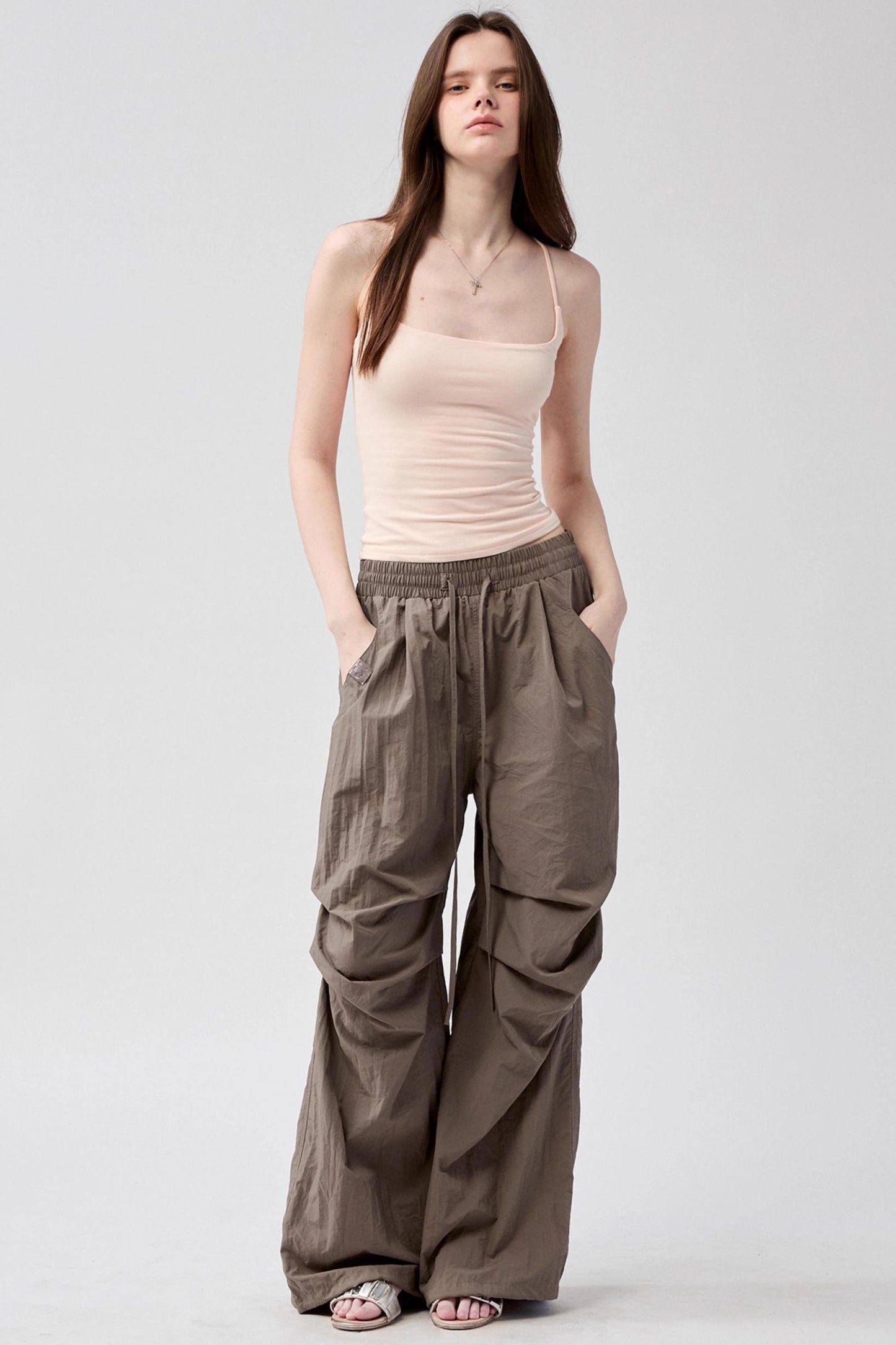 Shaped Drape Bustier Top