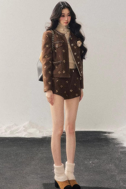 Little Fragrance Wool Jacket Set-Up