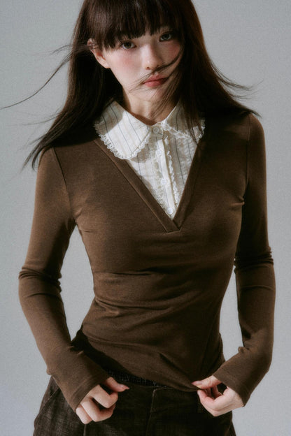 Vintage Lace Patchwork Sweater