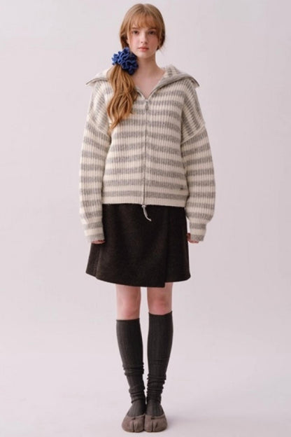 Heavy Woolen Patchwork Skirt