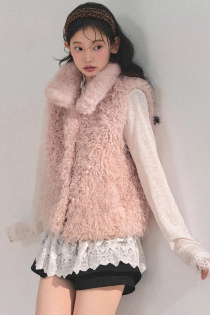 Reversible Faux Fur Vest