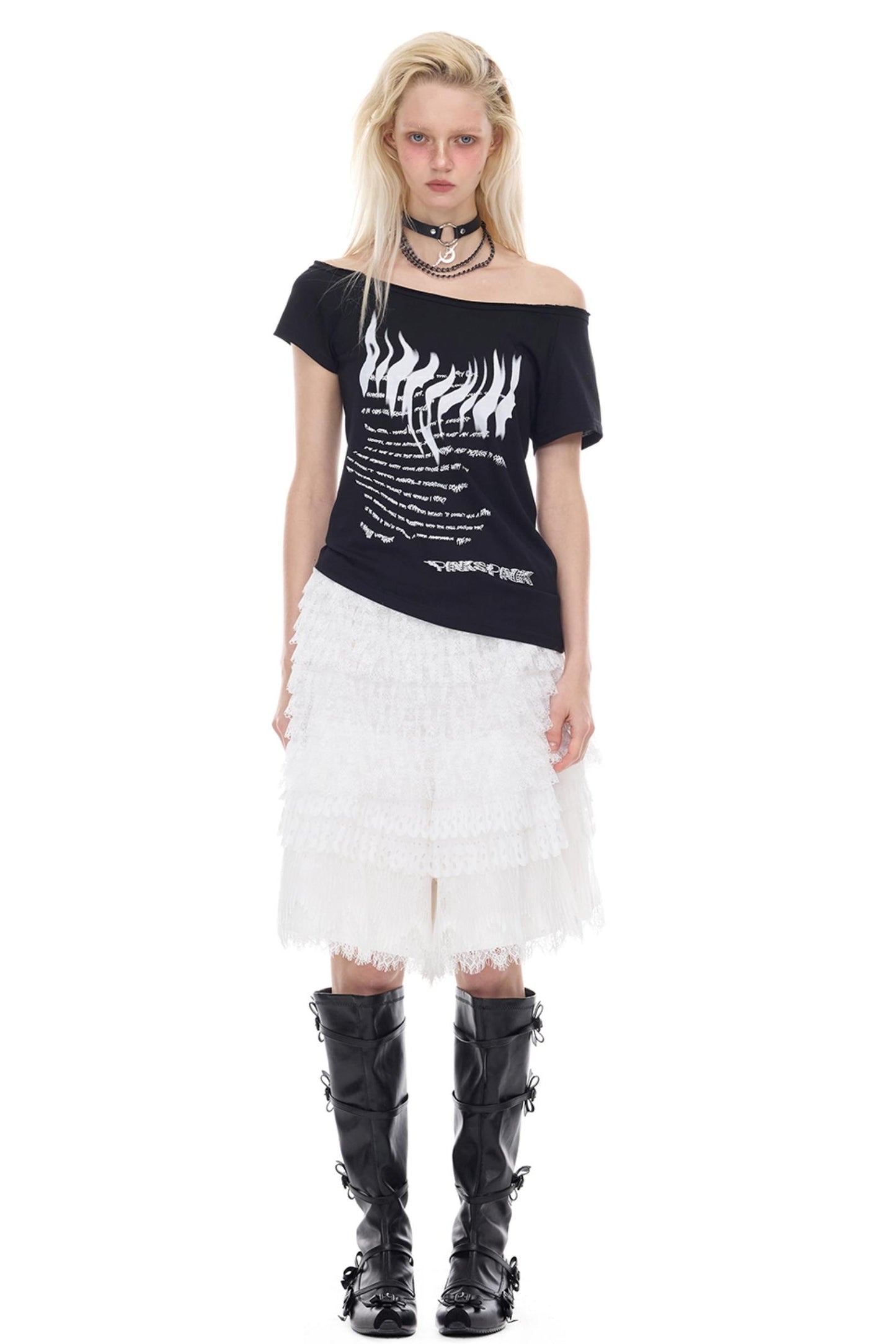 One-Shoulder Y2K T-Shirt