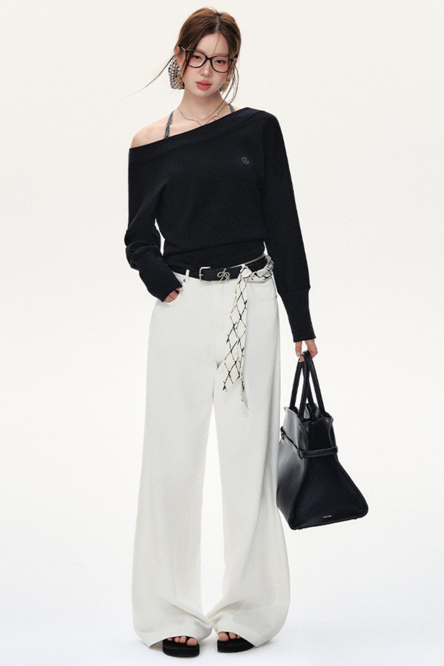 Retro Straight Mop Pants