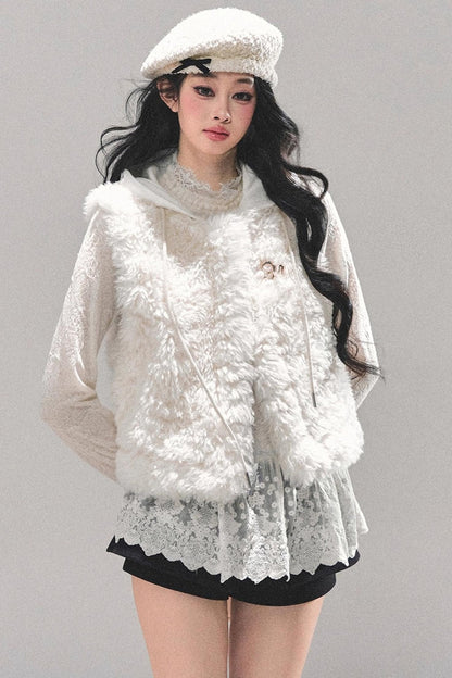 French Lamb Wool Vest Jacket