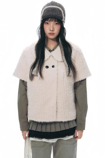 Lamb Wool Two-Piece Sweater Set-Up