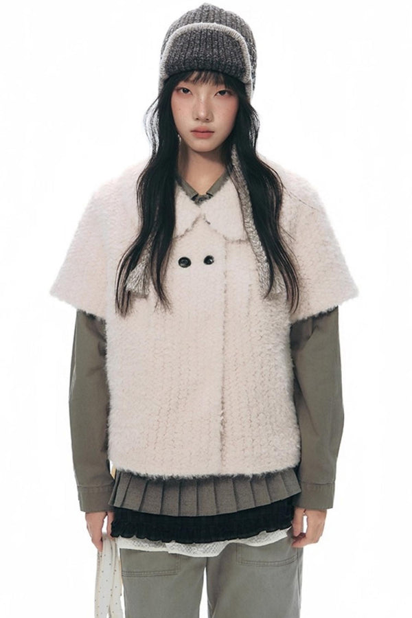Lamb Wool Two-Piece Sweater Set-Up