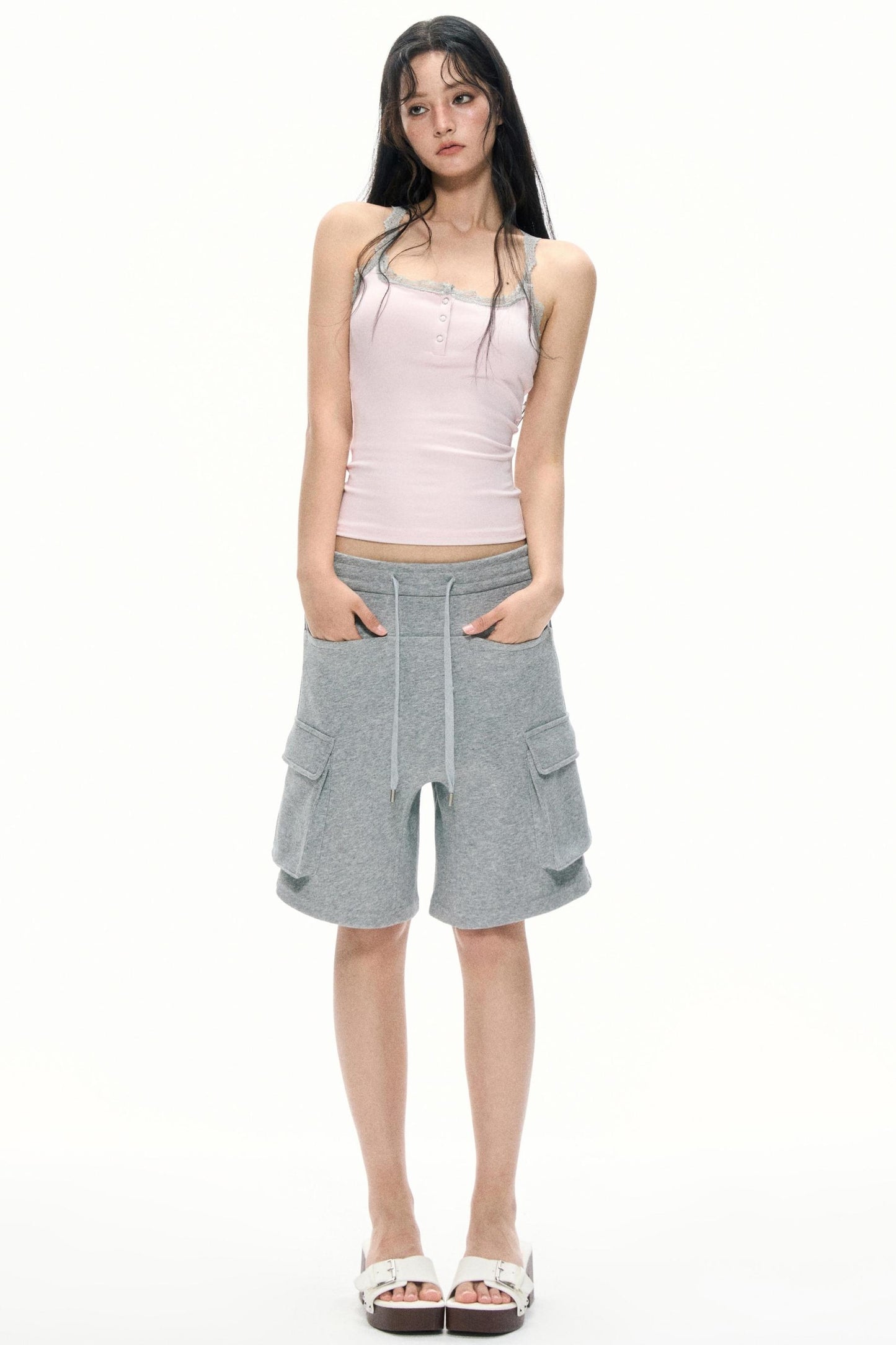 Color-Block Lace Camisole