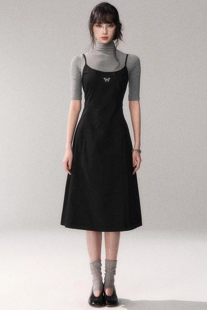 Retro Cotton A-Line Dress