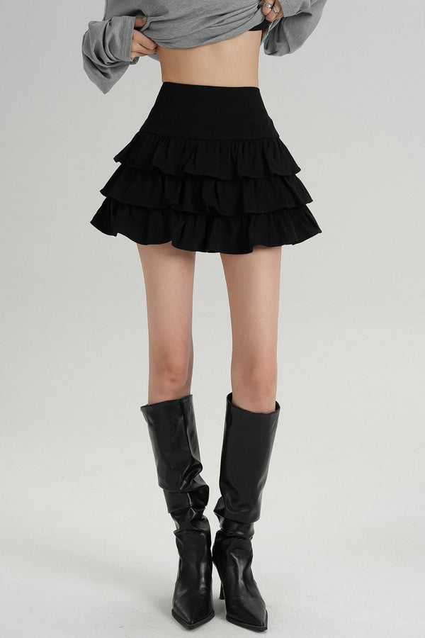 Classic High Waisted Pleated Skirt