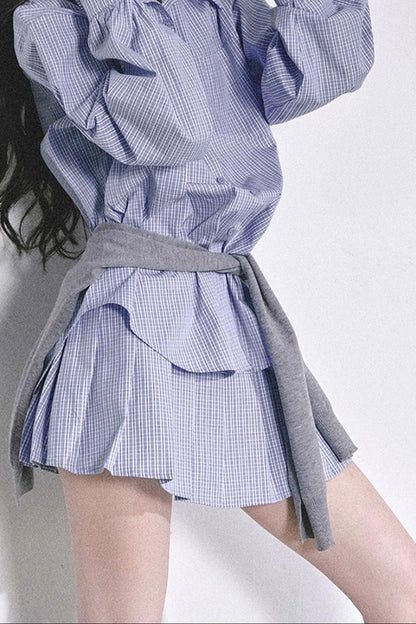 Autumn Plaid Suit Set-Up