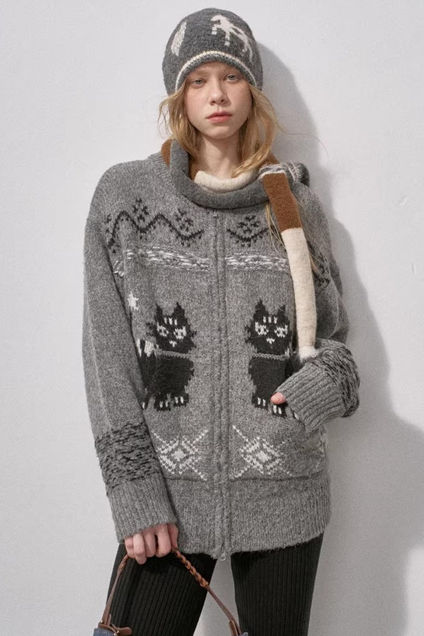 Noble Cat Knit Sweater
