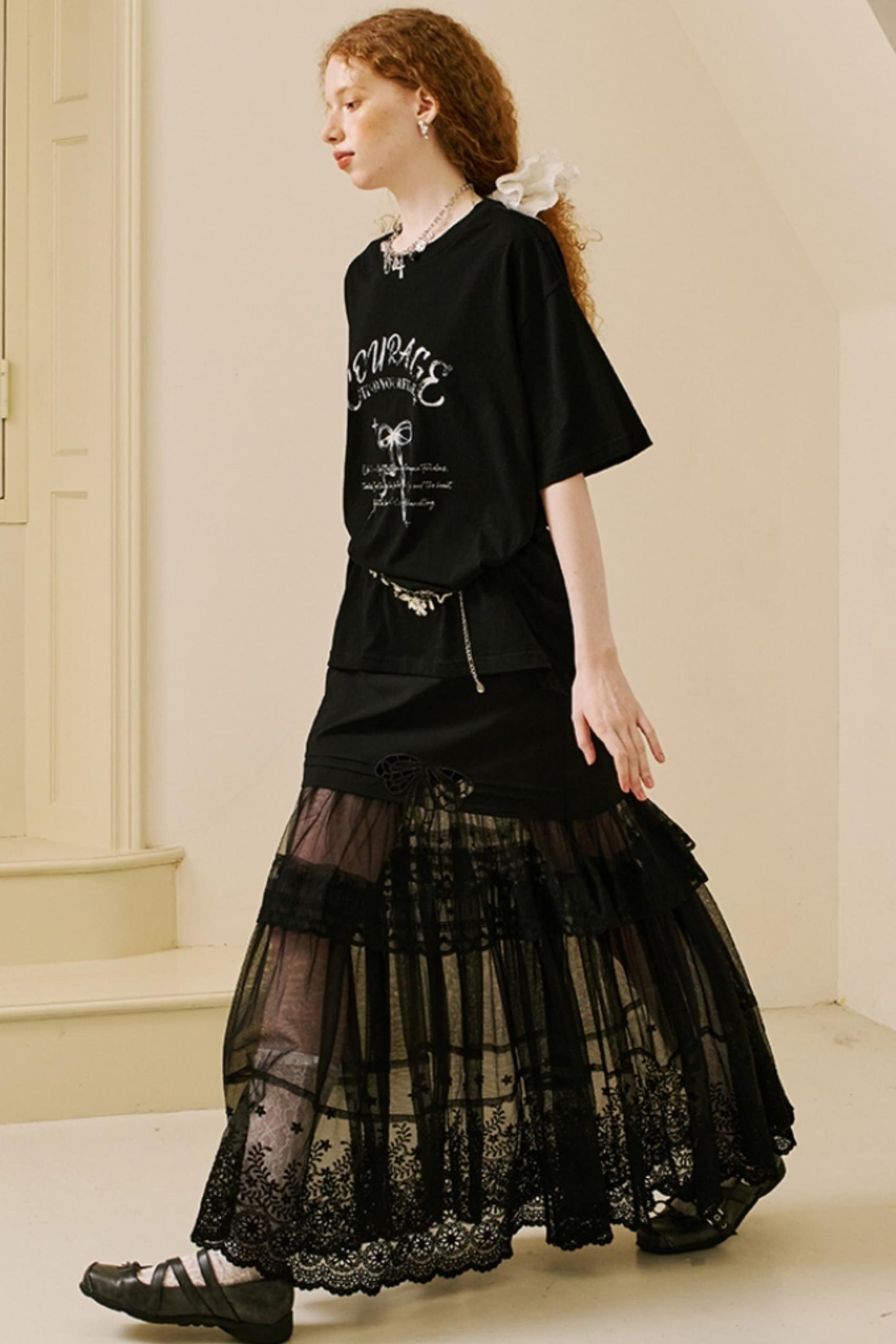 Chic Lace Half Skirt