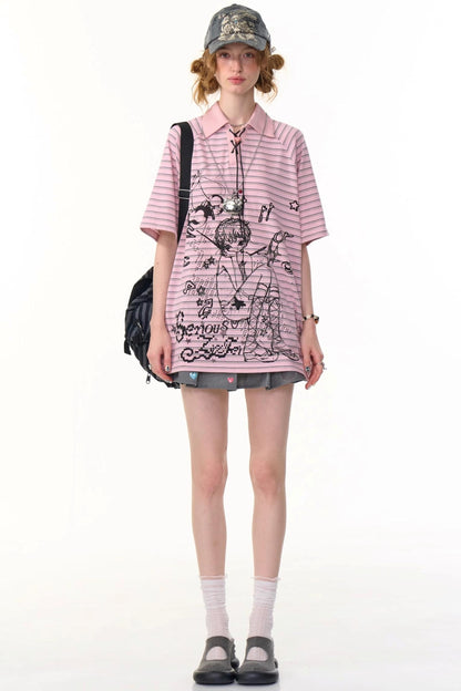 Animal Pleated Skirt