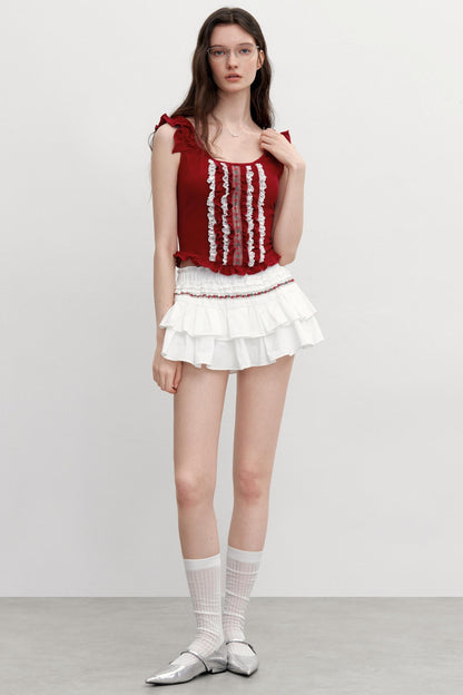 Vintage Embroidered Half Skirt