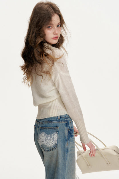 Romantic Encounter Wool Knit Sweater