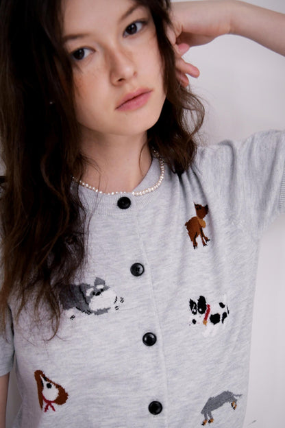 Playful Puppy Cardigan