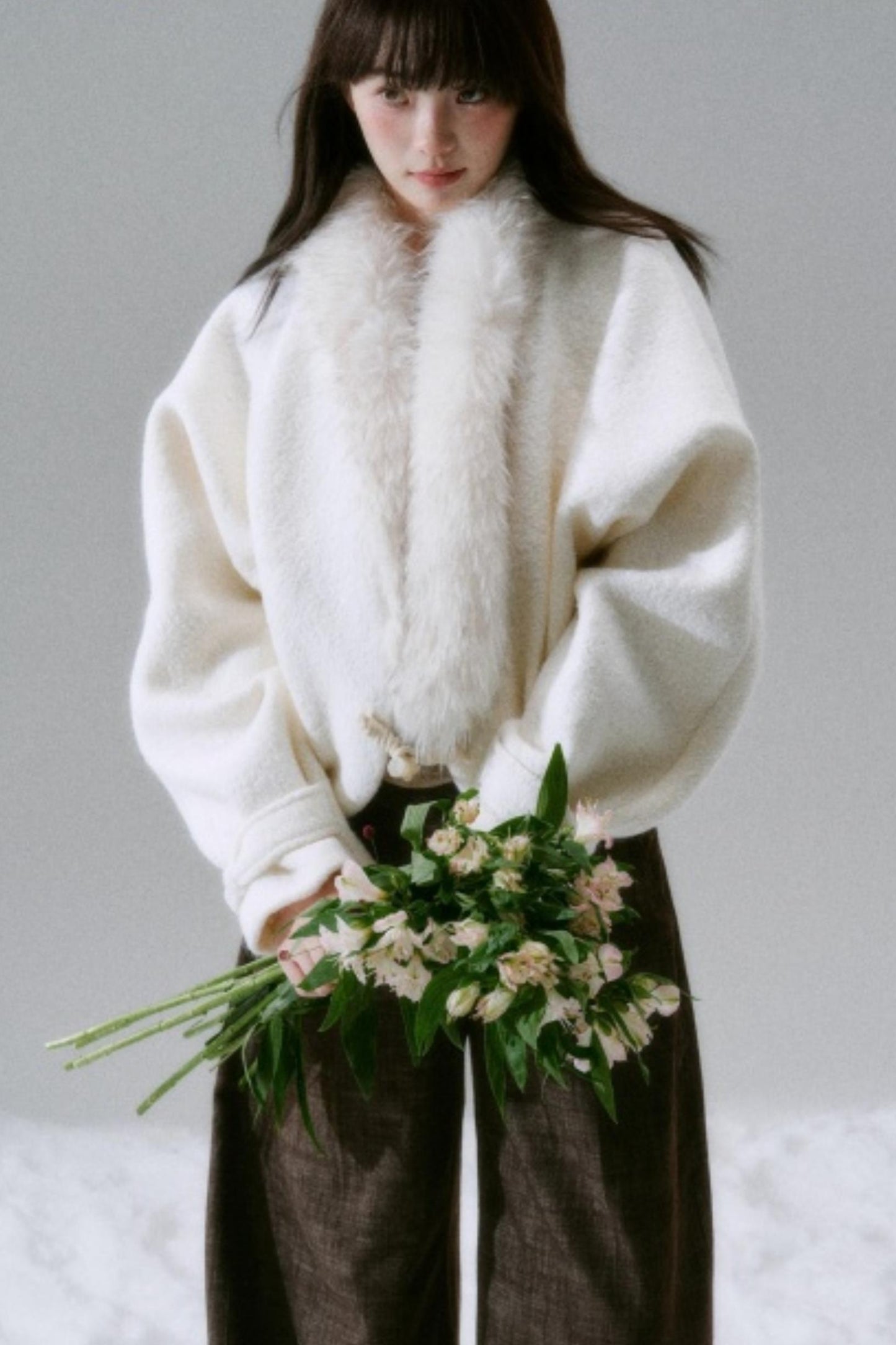 Lost Forest Woolen Cardigan Coat