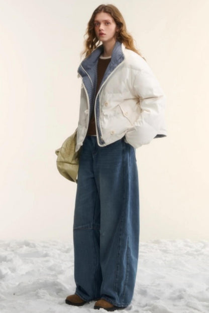 Blue Fleece-Lined Scimitar Pants
