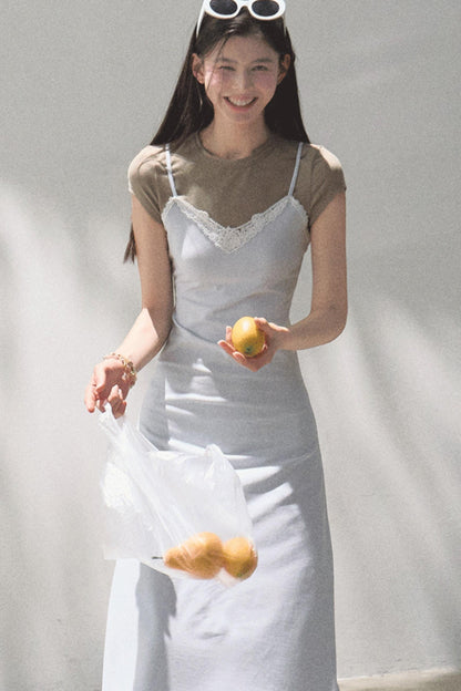 Waist-Cinching Crocodile Dress