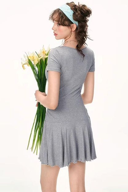 Summer Embroidered Slim Dress