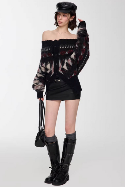 Pu Leather Hip-Hugging Skirt