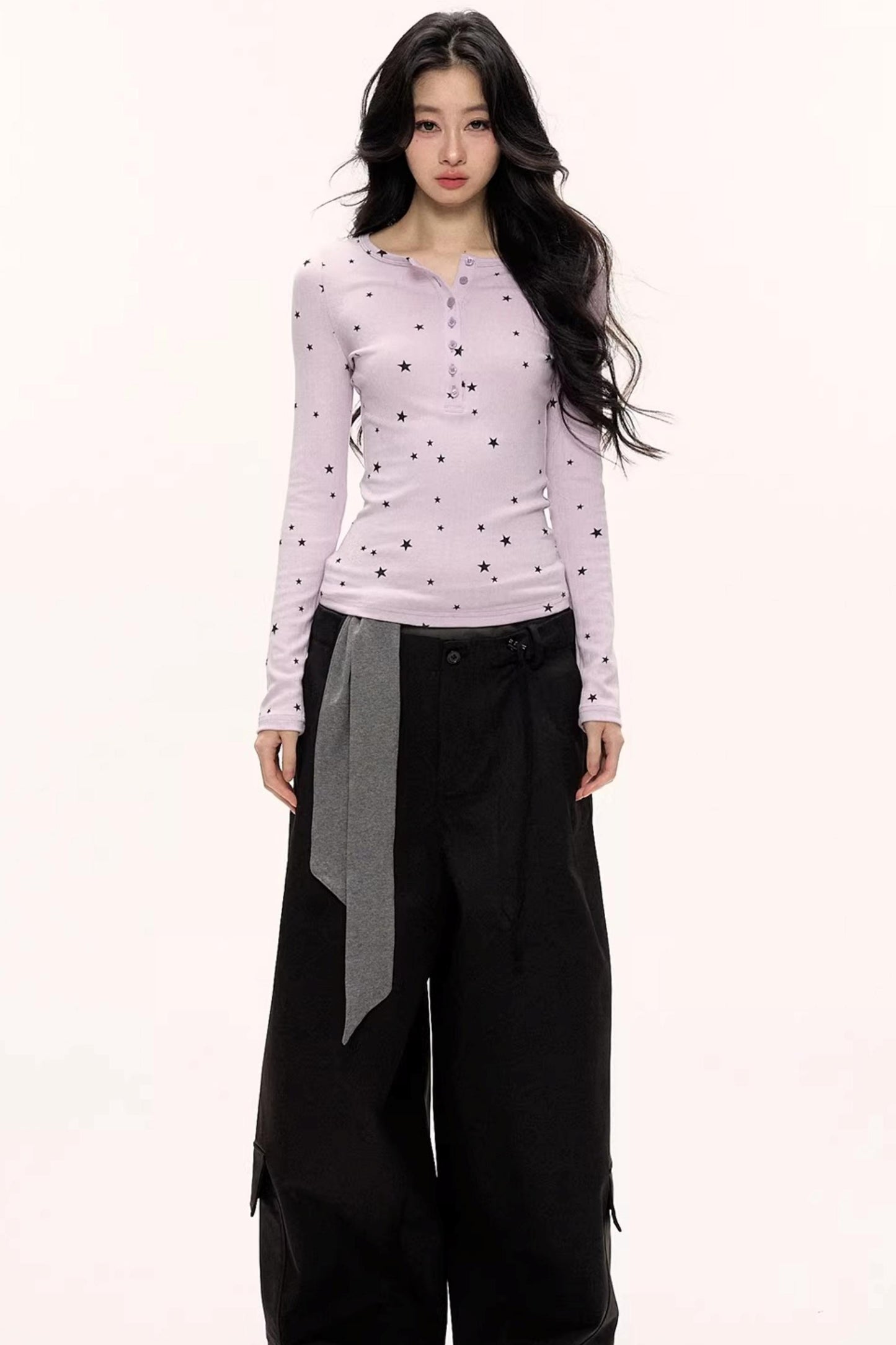 Hot Girl Lace-Up Cargo Pants