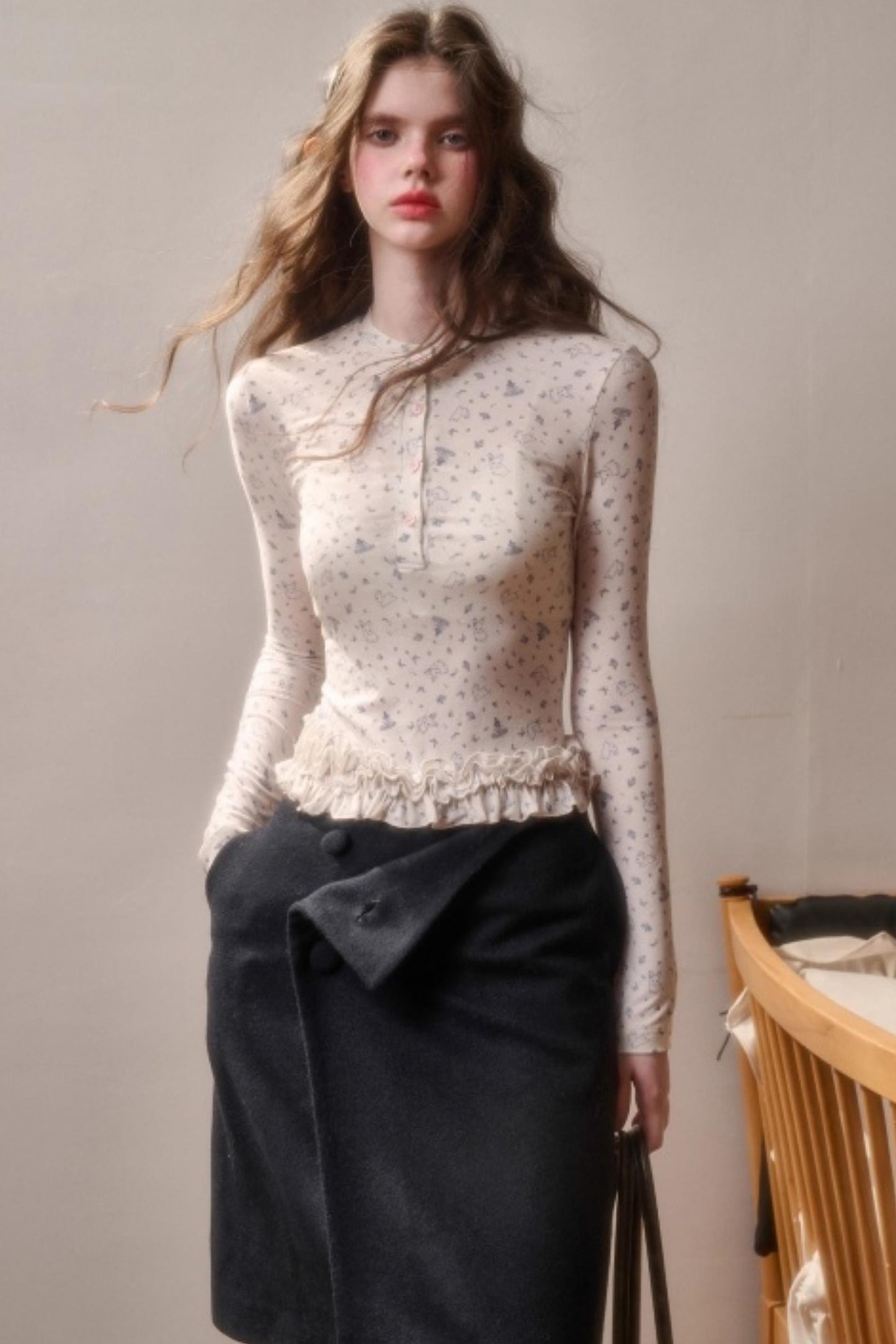 Fluffy Rabbit Lace Top