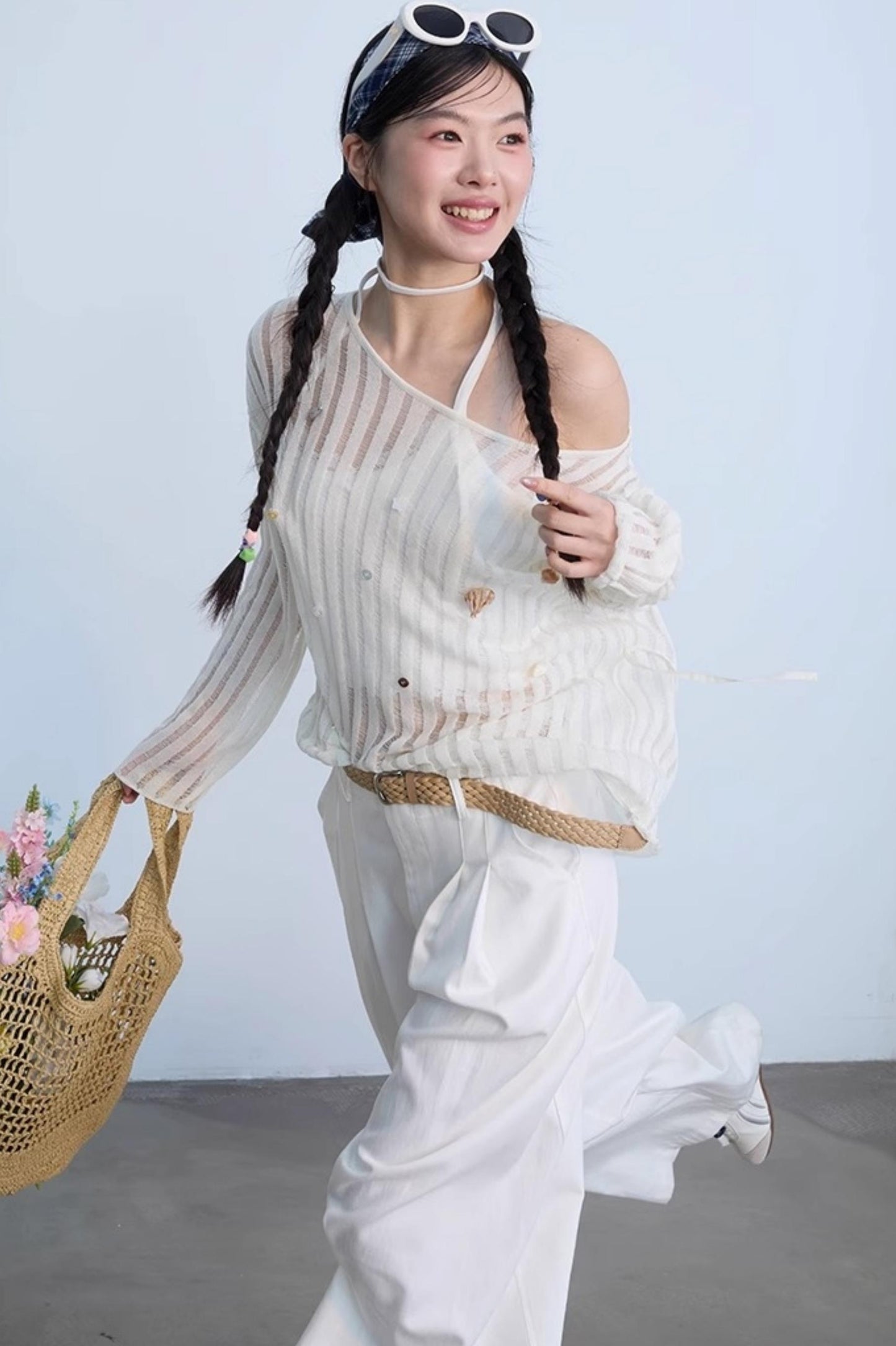 Chic Sunscreen Blouse