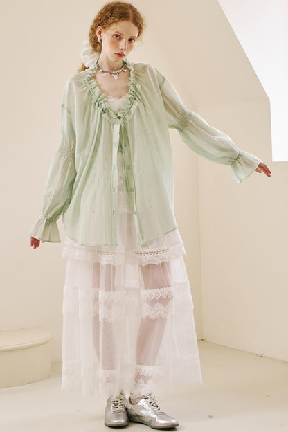 Butterfly V-Neck Summer Top