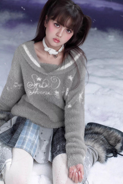 Sweet Gray Sailor Sweater