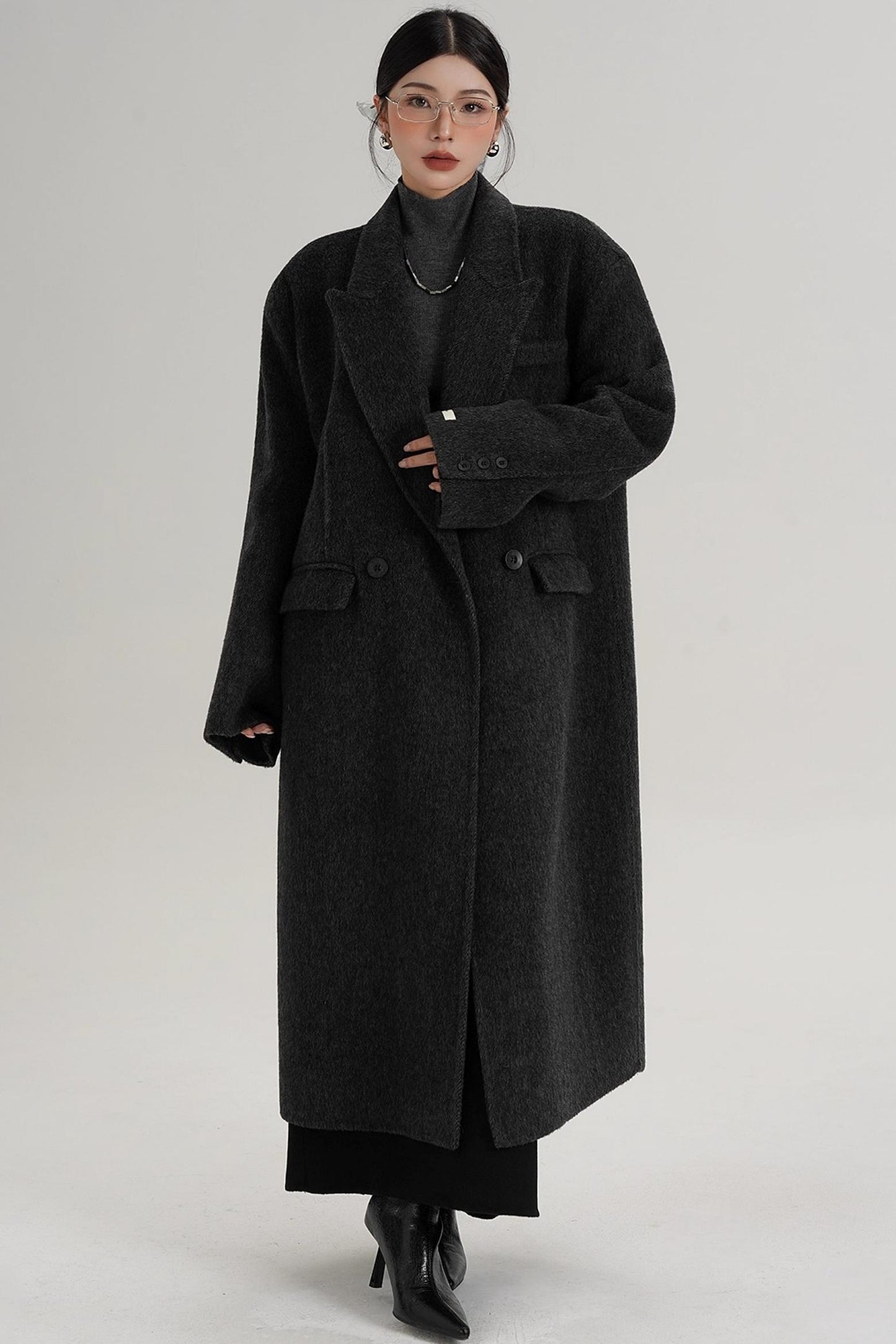 Elegant Long Wool Coat