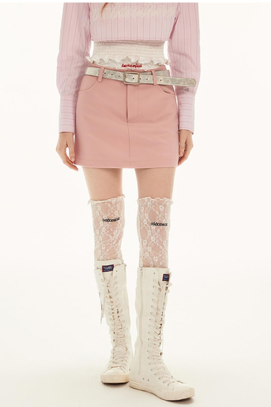 Chic Lace Pants and Midi Skirt Set