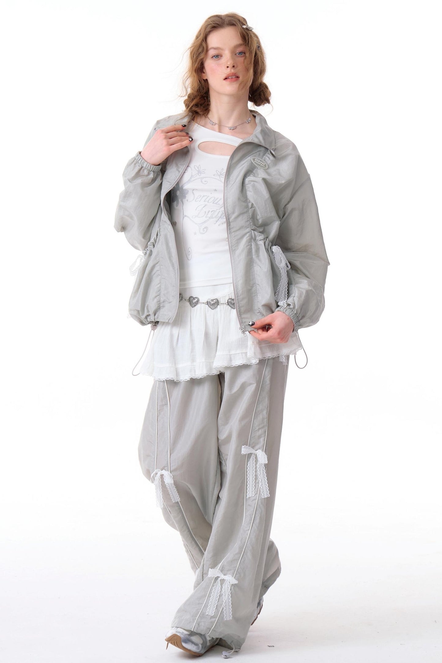 Loose Fit Lace Jacket