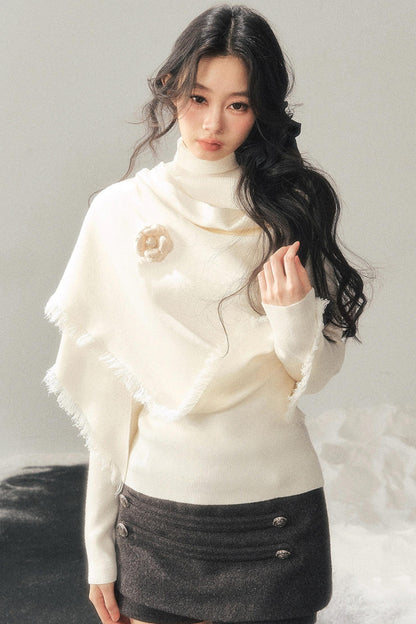 French Winter Turtleneck Sweater Set