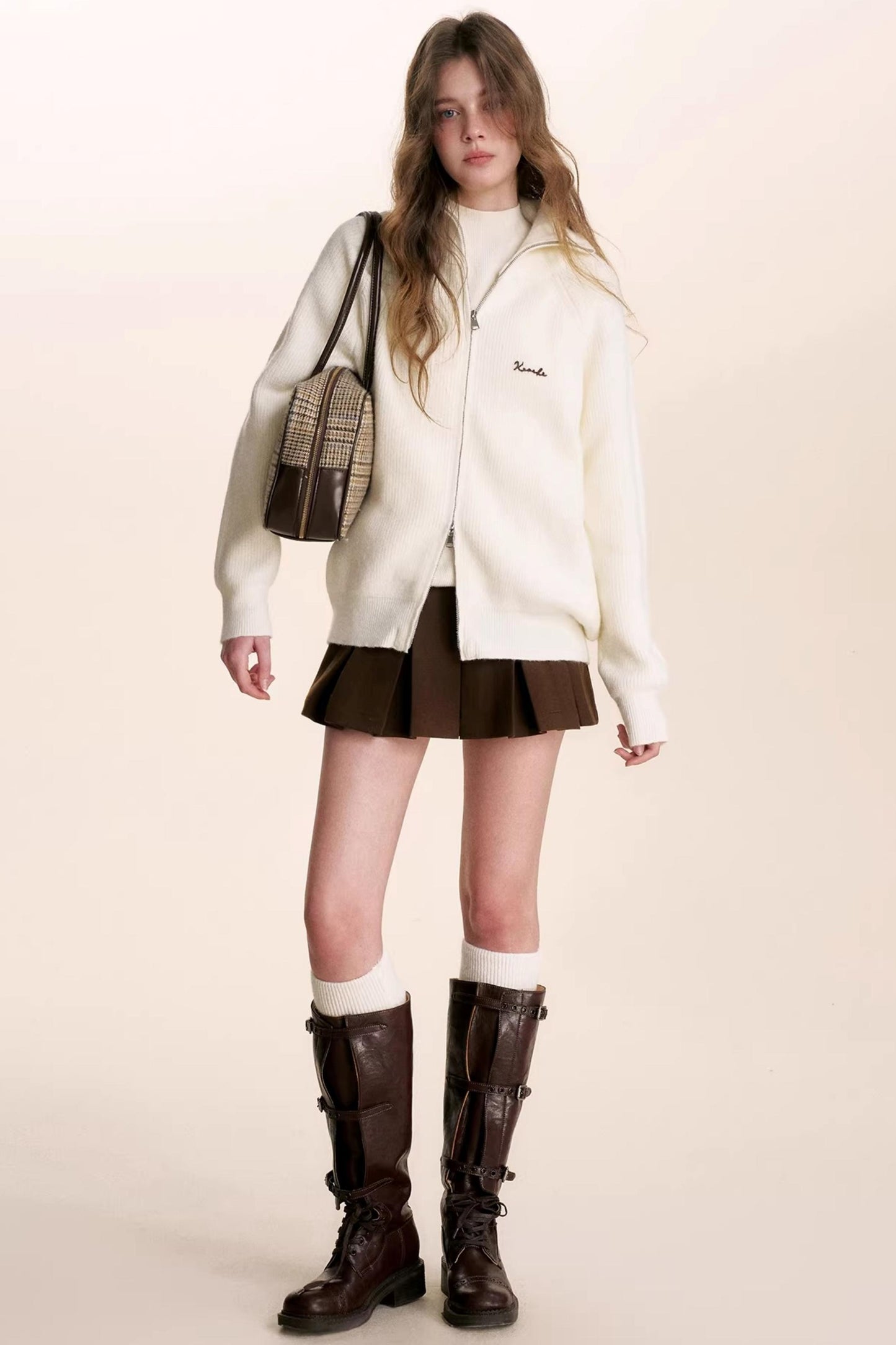 Winter Double-Zip Cardigan Jacket