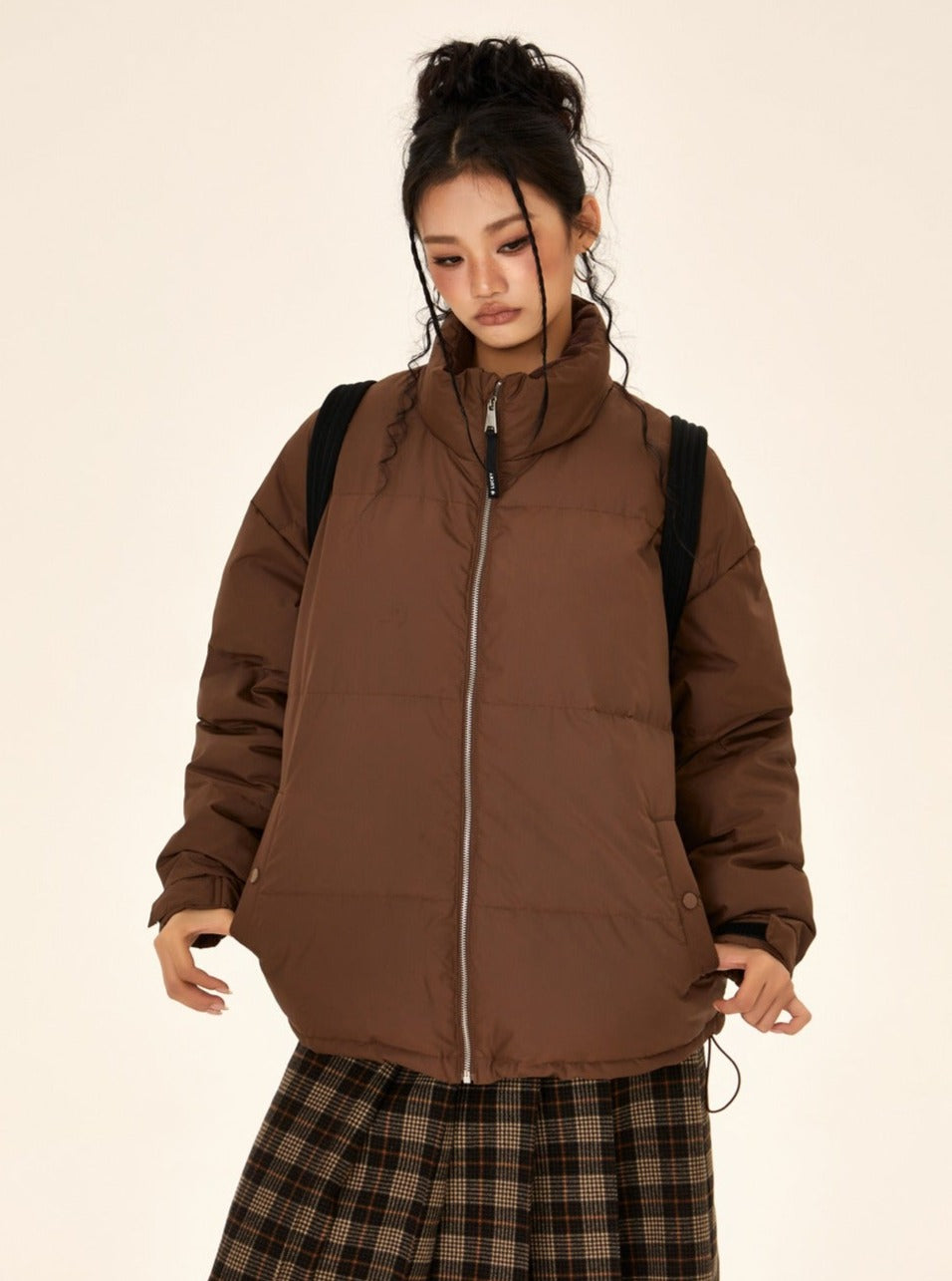 Long-sleeved Loose Down Jacket