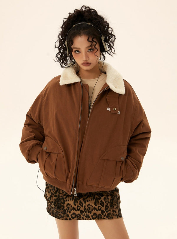 Long-sleeved Loose Casual Cotton Jacket