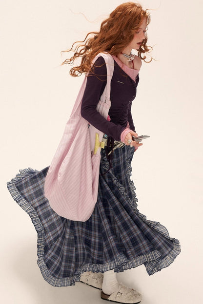 Slim Lace Sleeve T-Shirt