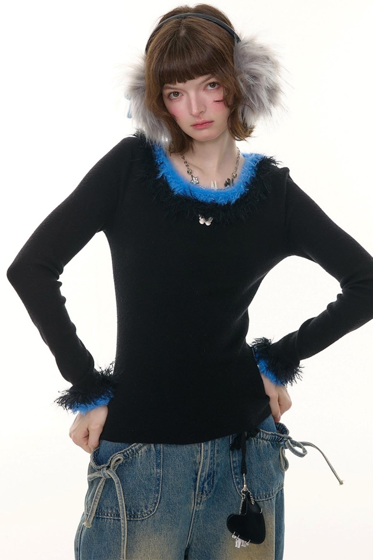 American Retro Knitted Sweater