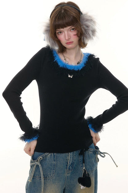 American Retro Knitted Sweater