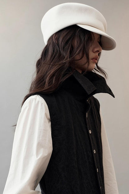 Soft Wool Newsboy Hat