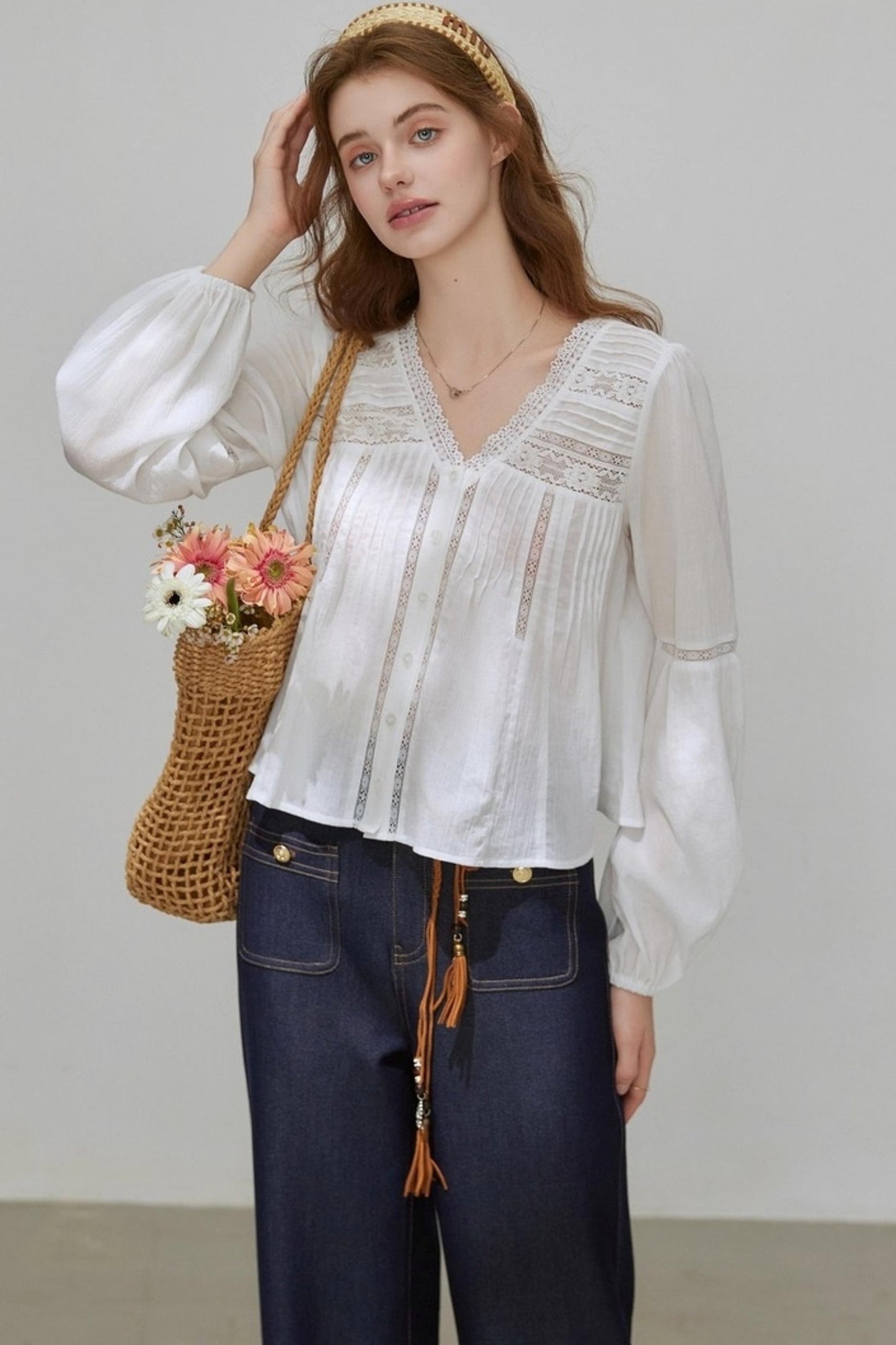 Autumn High Waist Denim Pants