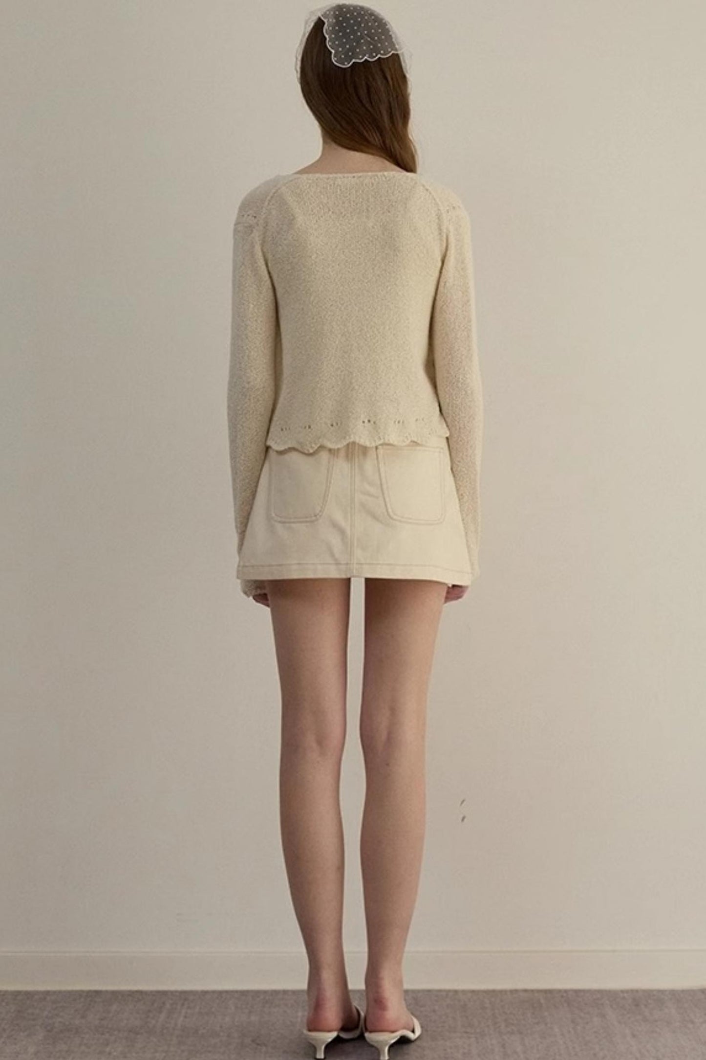 Embroidered A-line Duo Coat Skirt Set-Up